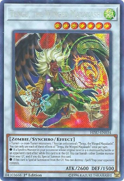 Tengu, the Winged Mayakashi (Secret Rare) [HISU-EN034-SeR]