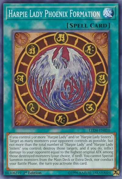 Harpie Lady Phoenix Formation (Common) [LED4-EN010-C]