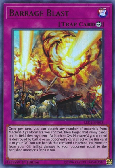 Barrage Blast (Ultra Rare) [LED4-EN038-UR]