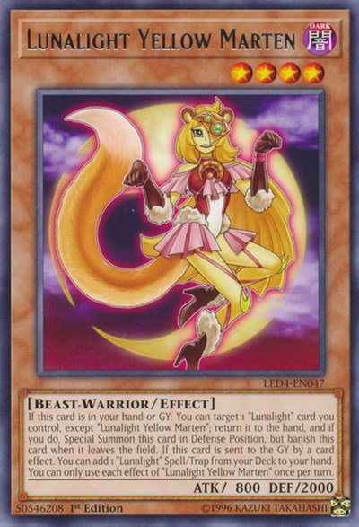 Lunalight Yellow Marten (Rare) [LED4-EN047-R]