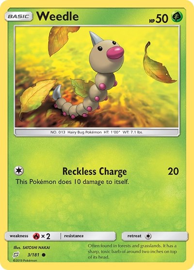 Weedle - 3/181 (Common) [TEU-3-C]