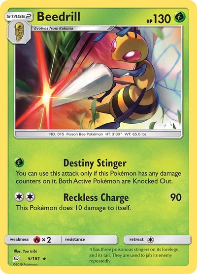Beedrill - 5/181 (Rare) [TEU-5-R]
