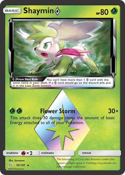 Shaymin Prism Star - 10/181 (Prism Rare) [TEU-10-PR]