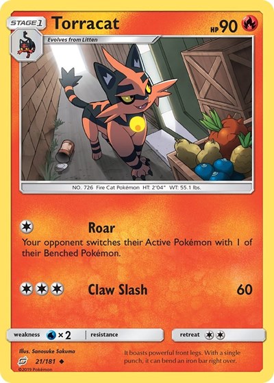 Torracat - 21/181 (Uncommon) [TEU-21-U]