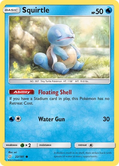 Squirtle - 22/181 (Common) [TEU-22-C]