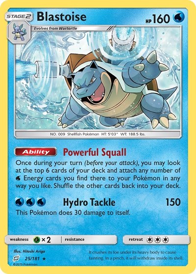 Blastoise - 25/181 (Rare) [TEU-25-R]