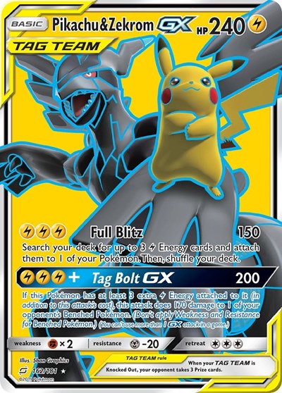 Pikachu & Zekrom GX - 162/181 (Ultra Rare) [TEU-162-UR]