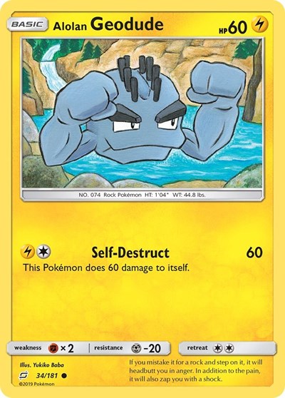 Alolan Geodude - 34/181 (Common) [TEU-34-C]