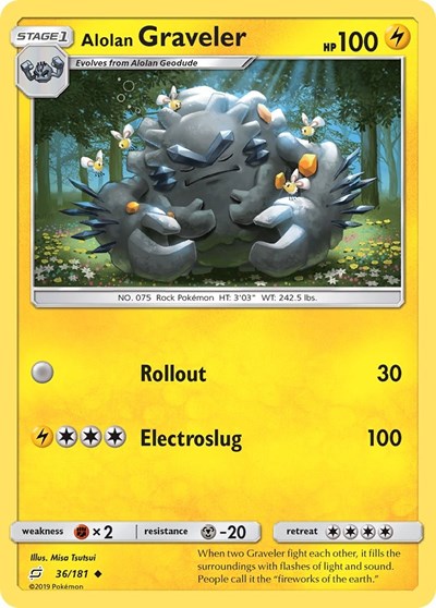 Alolan Graveler - 36/181 (Uncommon) [TEU-36-U]