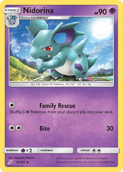 Nidorina - 55/181 (Uncommon) [TEU-55-U]