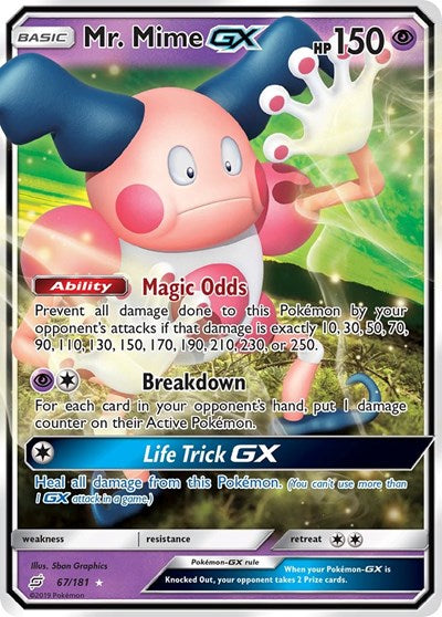 Mr. Mime GX - 67/181 (Ultra Rare) [TEU-67-UR]