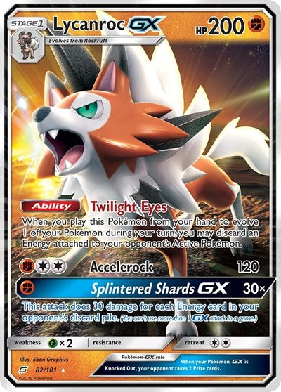 Lycanroc GX - 82/181 (Ultra Rare) [TEU-82-UR]