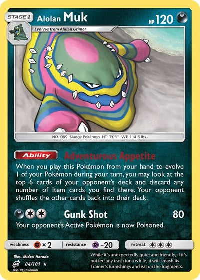 Alolan Muk - 84/181 (Rare) [TEU-84-R]