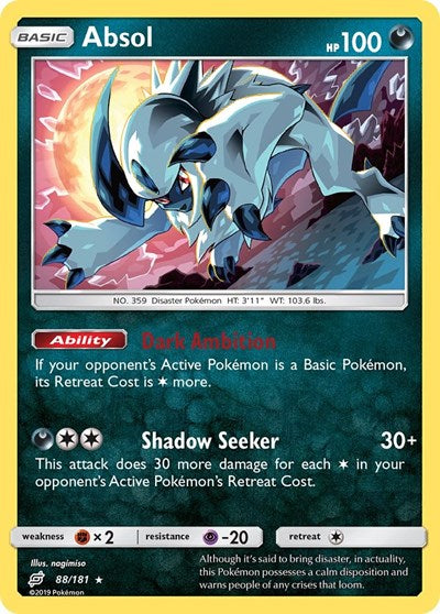 Absol - 88/181 (Holo Rare) [TEU-88-HR]