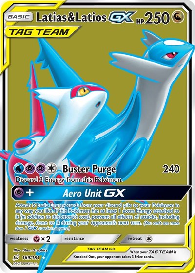 Latias & Latios GX - 169/181 (Ultra Rare) [TEU-169-UR]
