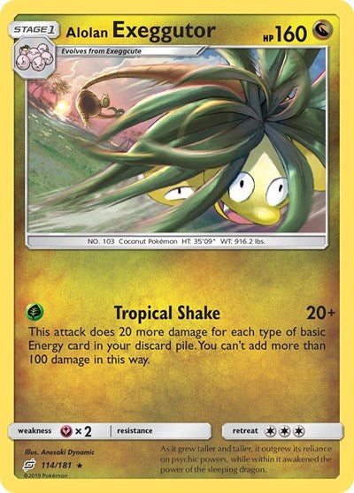 Alolan Exeggutor - 114/181 (Rare) [TEU-114-R]