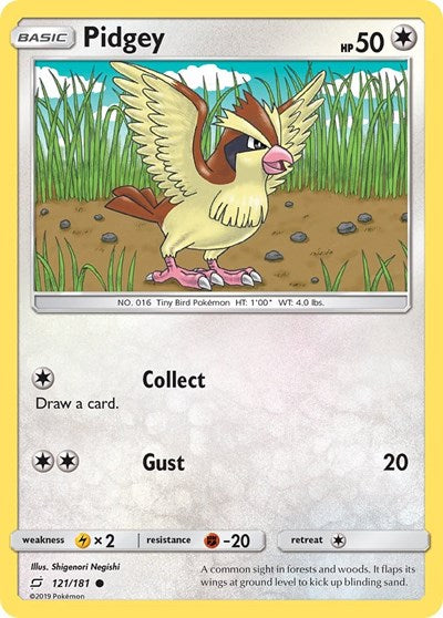 Pidgey - 121/181 (Common) [TEU-121-C]