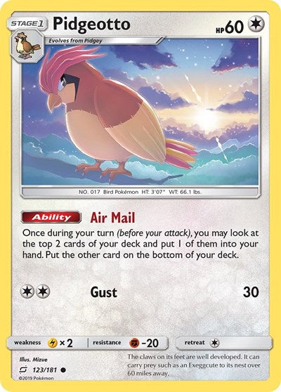Pidgeotto - 123/181 (Common) [TEU-123-C]