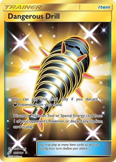 Dangerous Drill - 192/181 (Secret Rare) [TEU-192-SR]