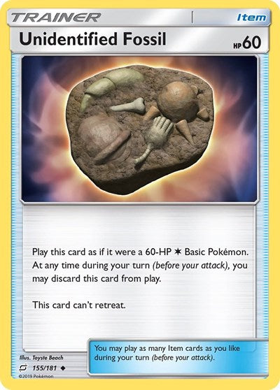 Unidentified Fossil - 155/181 (Uncommon) [TEU-155-U]