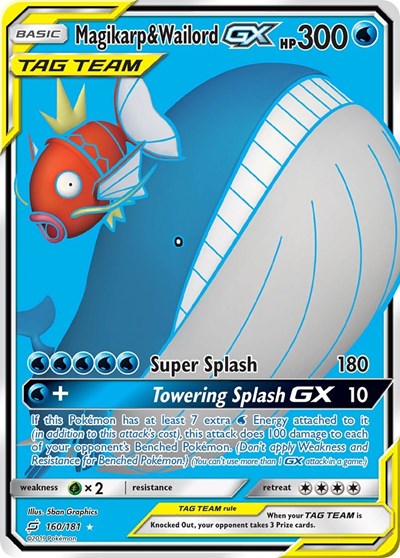 Magikarp & Wailord GX - 160/181 (Ultra Rare) [TEU-160-UR]
