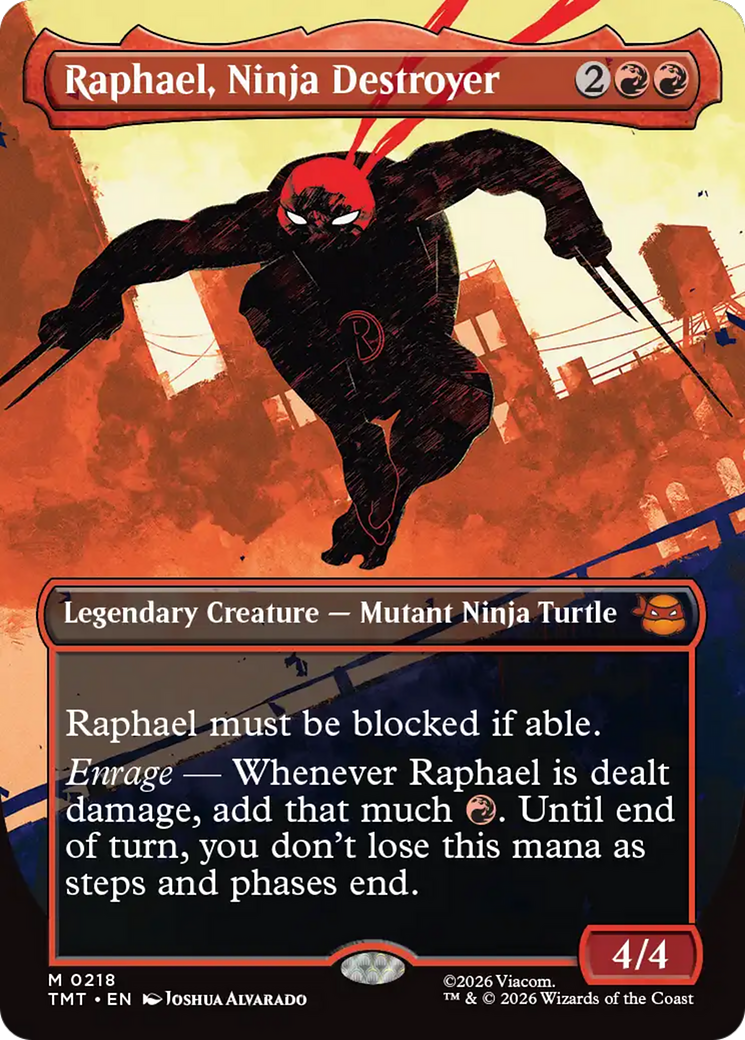 Raphael, Ninja Destroyer - Borderless [TMT-218]