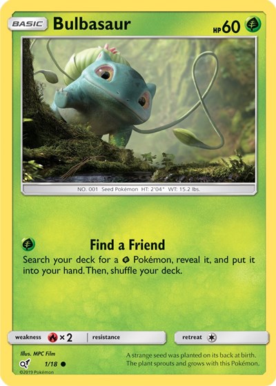 Bulbasaur - 1/18 (Common) [DET-1-C]