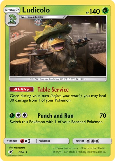 Ludicolo - 2/18 (Rare) [DET-2-R]