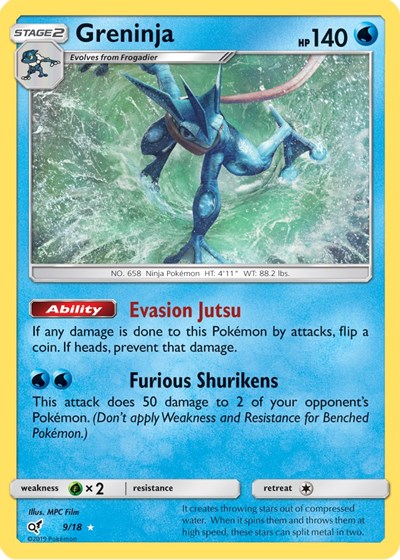 Greninja - 9/18 (Holo Rare) [DET-9-HR]