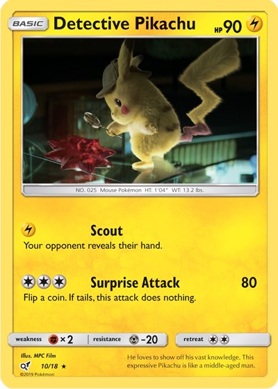 Detective Pikachu - 10/18 (Rare) [DET-10-R]
