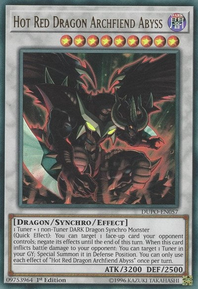 Hot Red Dragon Archfiend Abyss (Ultra Rare) [DUPO-EN057-UR]