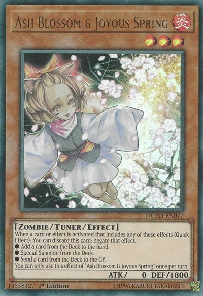 Ash Blossom & Joyous Spring (Ultra Rare) [DUPO-EN077-UR]