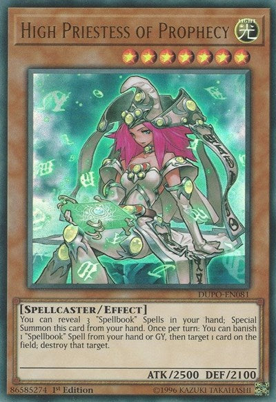 High Priestess of Prophecy (Ultra Rare) [DUPO-EN081-UR]