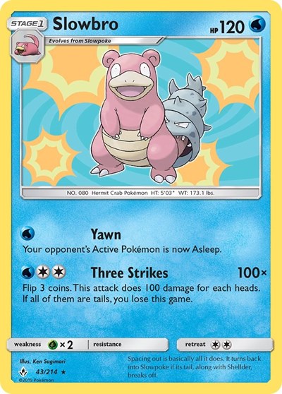 Slowbro - 43/214 (Holo Rare) [UNB-43-HR]
