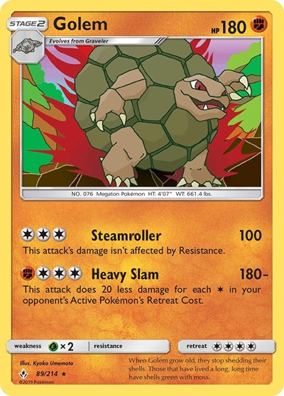 Golem - 89/214 (Holo Rare) [UNB-89-HR]