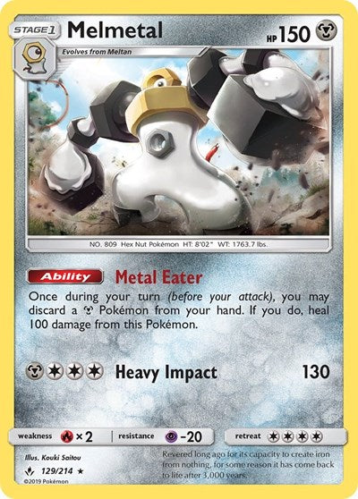 Melmetal - 129/214 (Holo Rare) [UNB-129-HR]