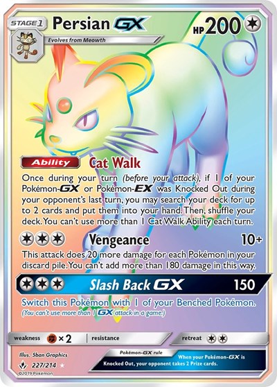 Persian GX - 227/214 (Secret Rare) [UNB-227-SR]
