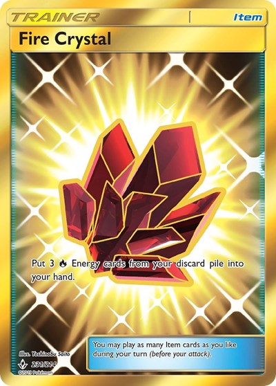 Fire Crystal - 231/214 (Secret Rare) [UNB-231-SR]