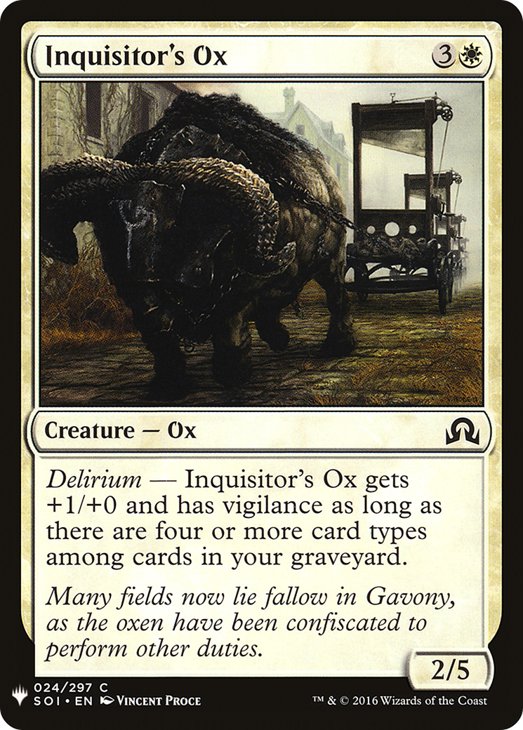 Inquisitor's Ox [PLST-SOI-24]