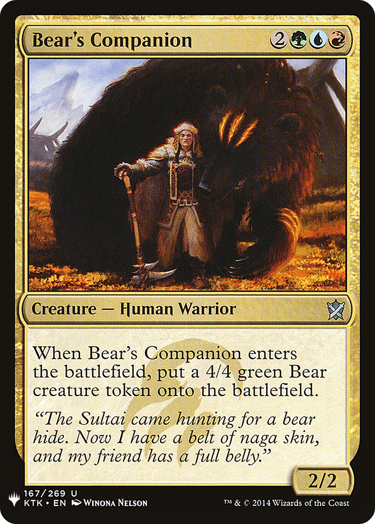 Bear's Companion [PLST-KTK-167]