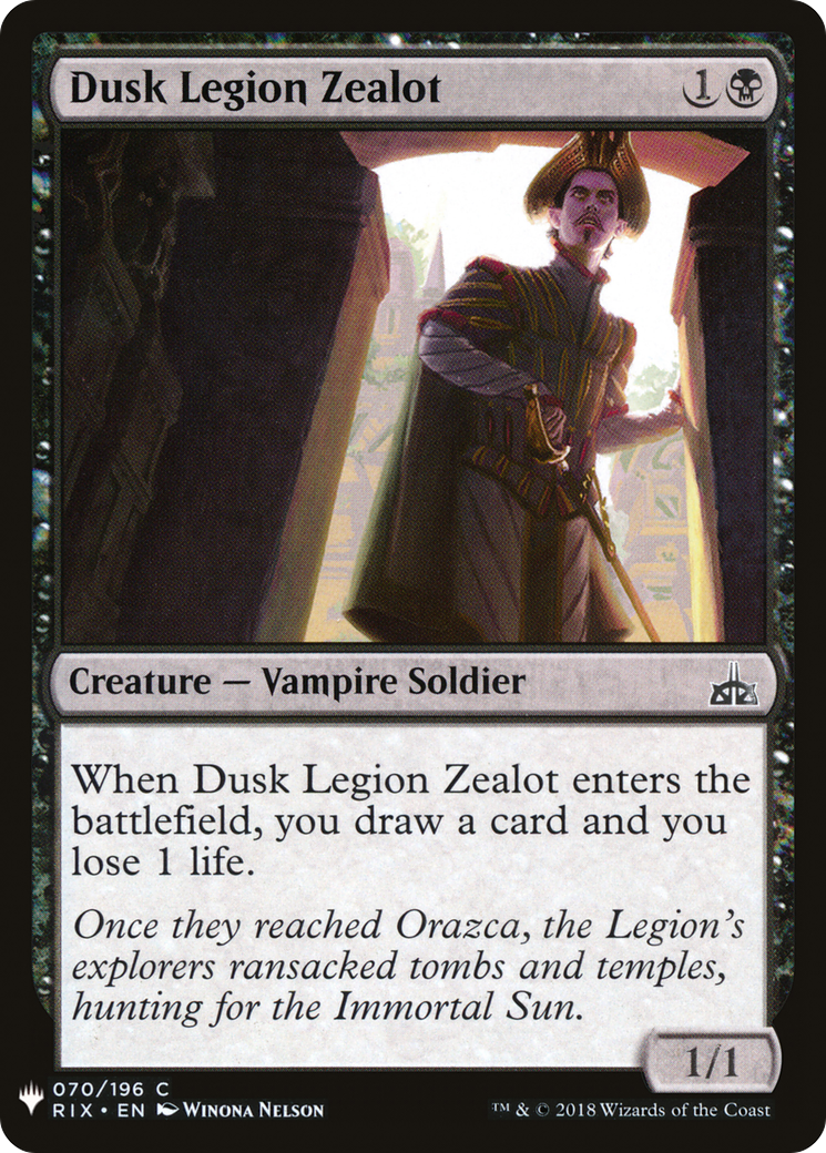 Dusk Legion Zealot [PLST-RIX-70]