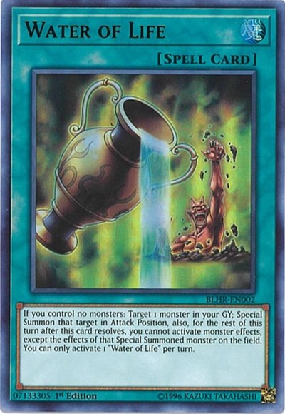 Water of Life (Ultra Rare) [BLHR-EN002-UR]