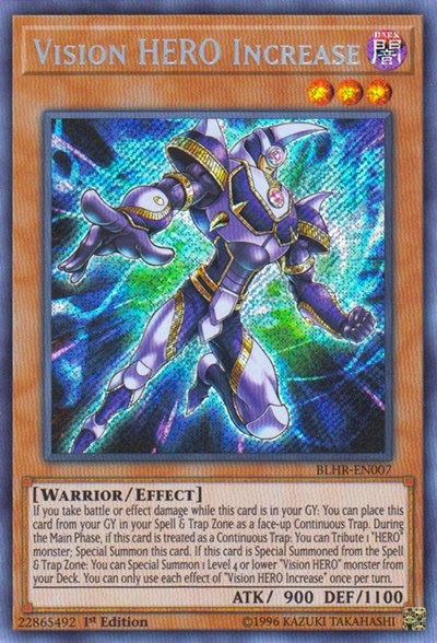 Vision HERO Increase (Secret Rare) [BLHR-EN007-SeR]