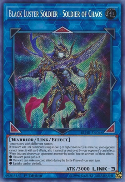 Black Luster Soldier - Soldier of Chaos (Secret Rare) [BLHR-EN046-SeR]