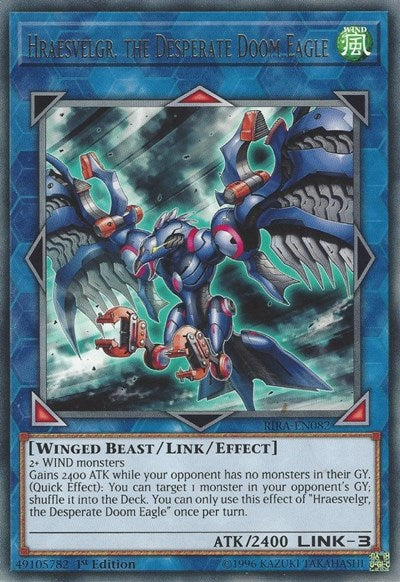 Hraesvelgr, the Desperate Doom Eagle (Rare) [RIRA-EN082-R]
