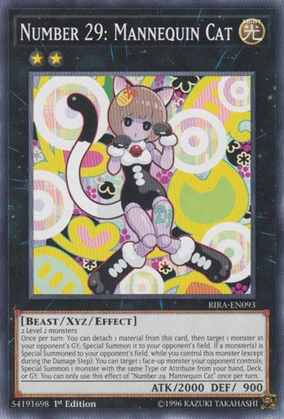 Number 29: Mannequin Cat (Common) [RIRA-EN093-C]