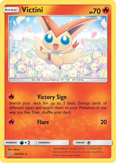 Victini - 26/236 (Holo Rare) [UNM-26-HR]