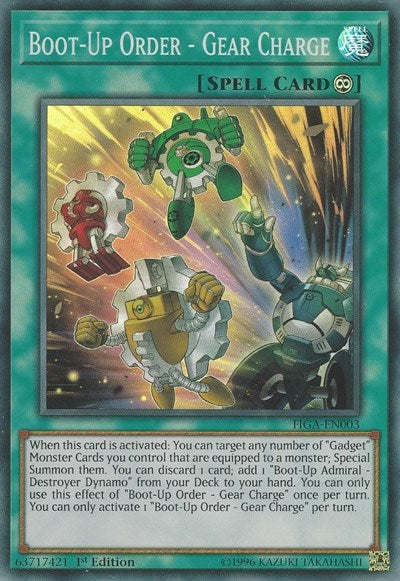 Boot-Up Order - Gear Charge (Super Rare) [FIGA-EN003-SuR]