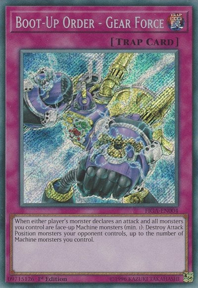 Boot-Up Order - Gear Force (Secret Rare) [FIGA-EN004-SeR]