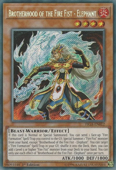 Brotherhood of the Fire Fist - Elephant (Secret Rare) [FIGA-EN012-SeR]